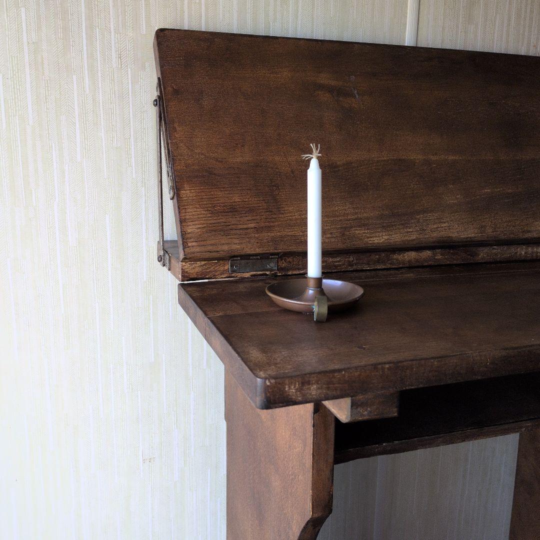 アンティーク古道具 戦前音楽譜面台テーブル 机