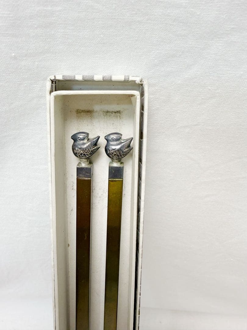 ほぼ未使用 茶道具 箱炭斗7点セット 火箸 水屋釻 釜束子