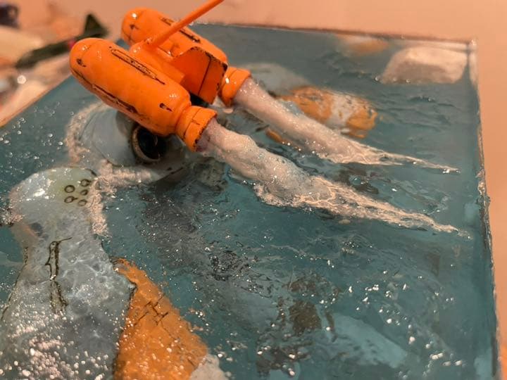 ハイゴッグ　水中航行ジオラマ　受注製作