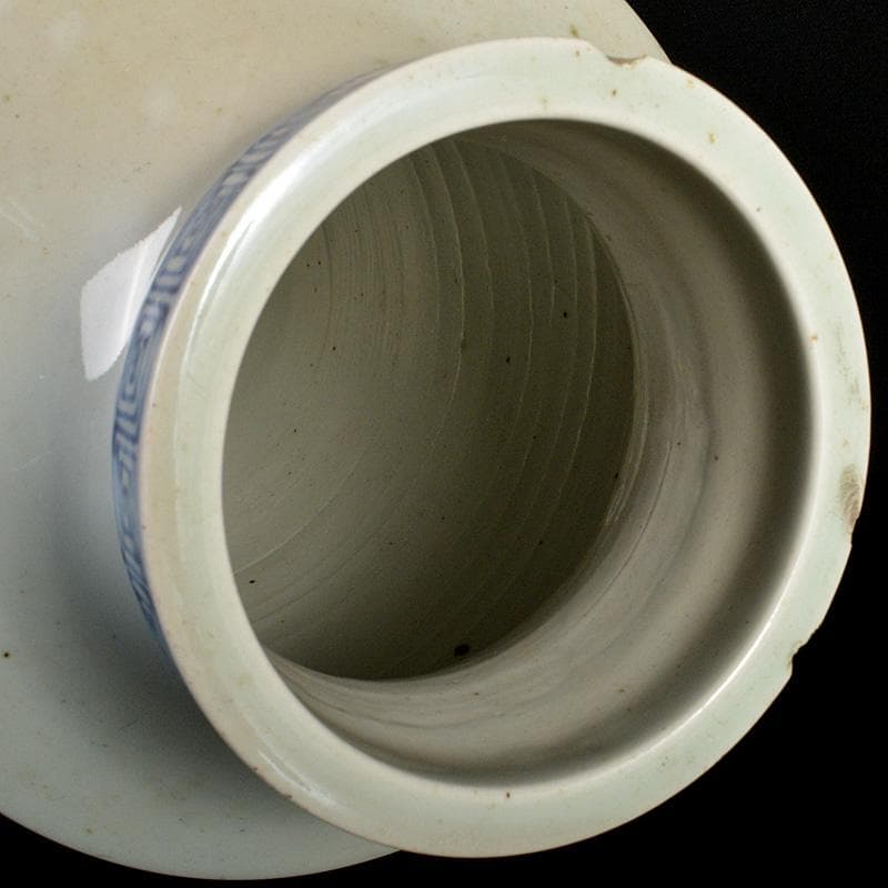 瀬戸焼 古瀬戸染付 巌手製 荒波文 花瓶 M R7275F - メルカリ