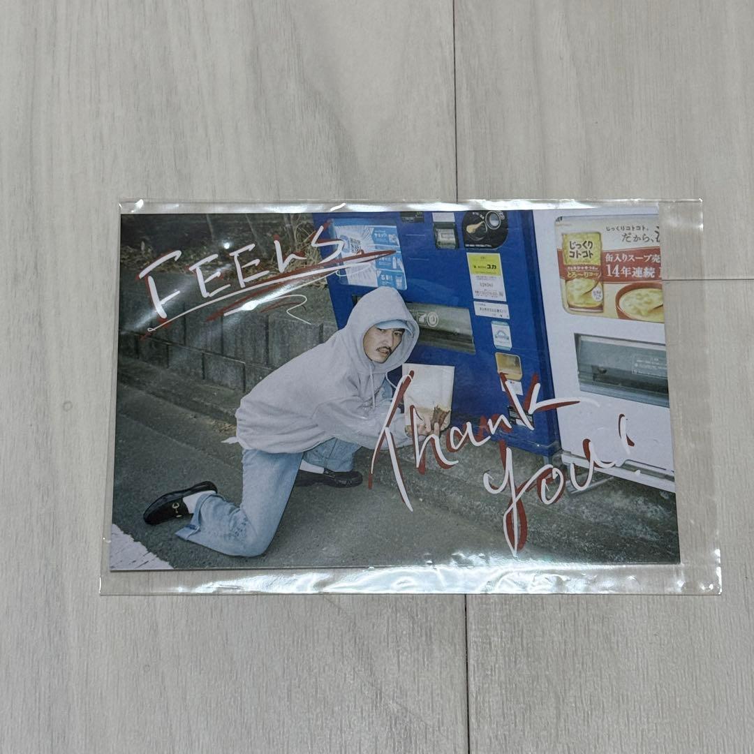 FEELS. HOODIE BLACK 上杉柊平 パーカー　Lサイズ