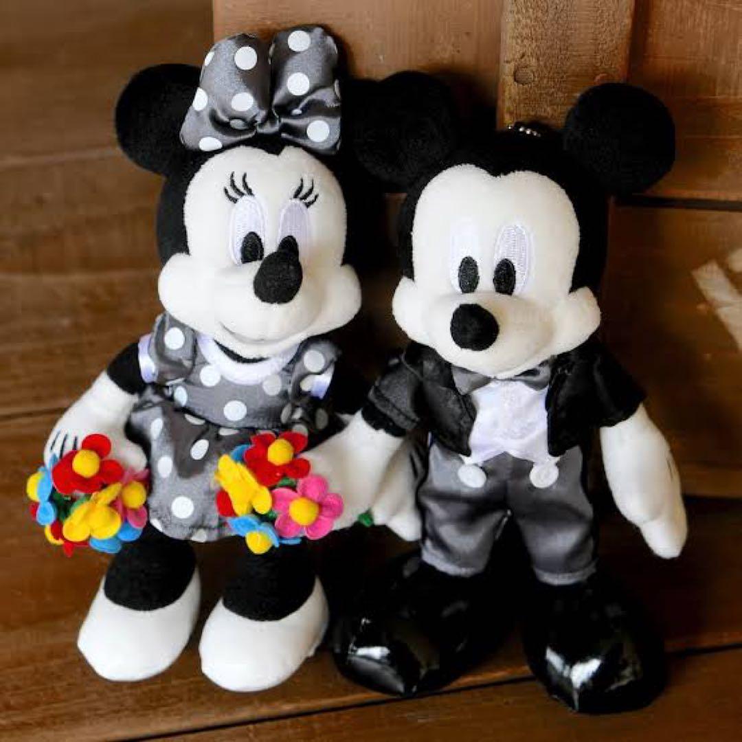 グッズ　ディズニー ぬいぐるみバッジ 新品 ミッキー ミニー　モノクロ　グッズ グッズ ディズニー ぬいぐるみバッジ 新品 ミッキー ミニー モノクロ