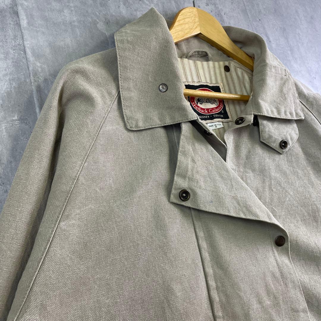 80s✨USA製/オーストラリアンアウトバック【L相当】ダック地 ダスターコート