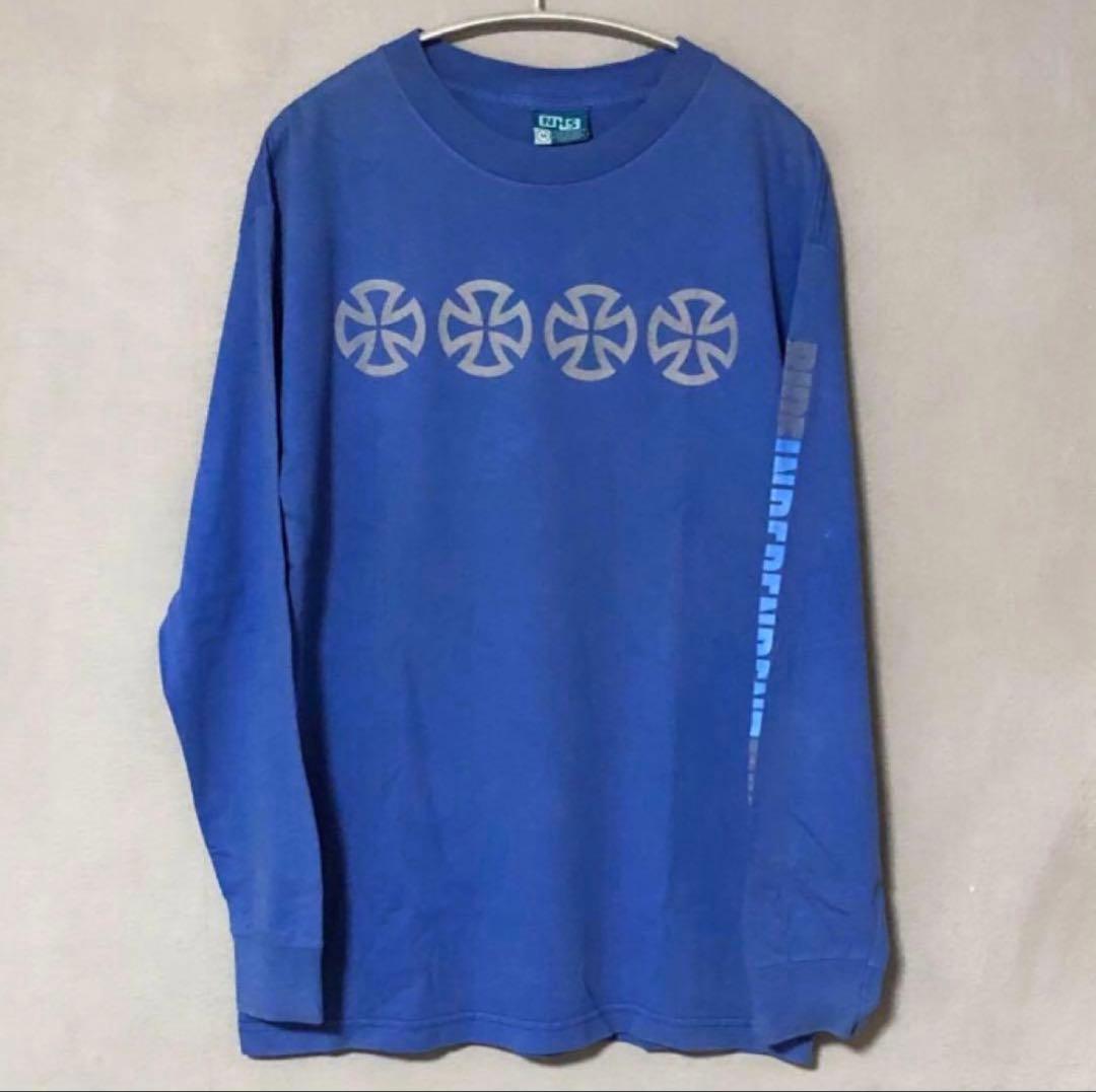 90s NHSカラータグ independent アイアンクロス USA製ロンT - メルカリ