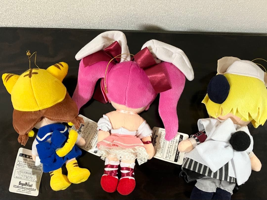 デ・ジ・キャラット　ぬいぐるみ 3体セット　うさだ　ぴよこ　ぷちこ　SEGA