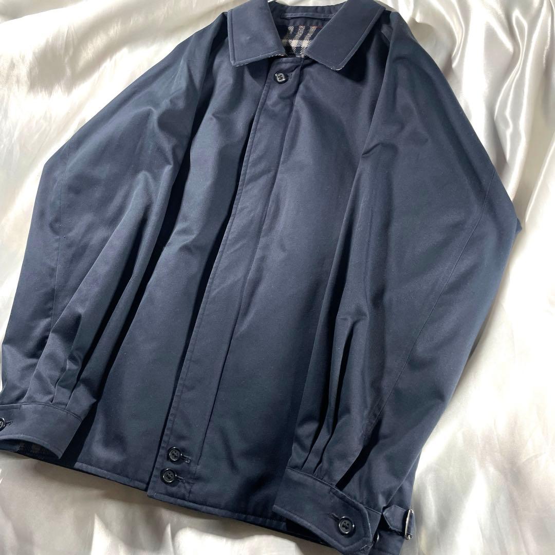 極美品 英国製 80's バーバリー スウィングトップ ハリントン