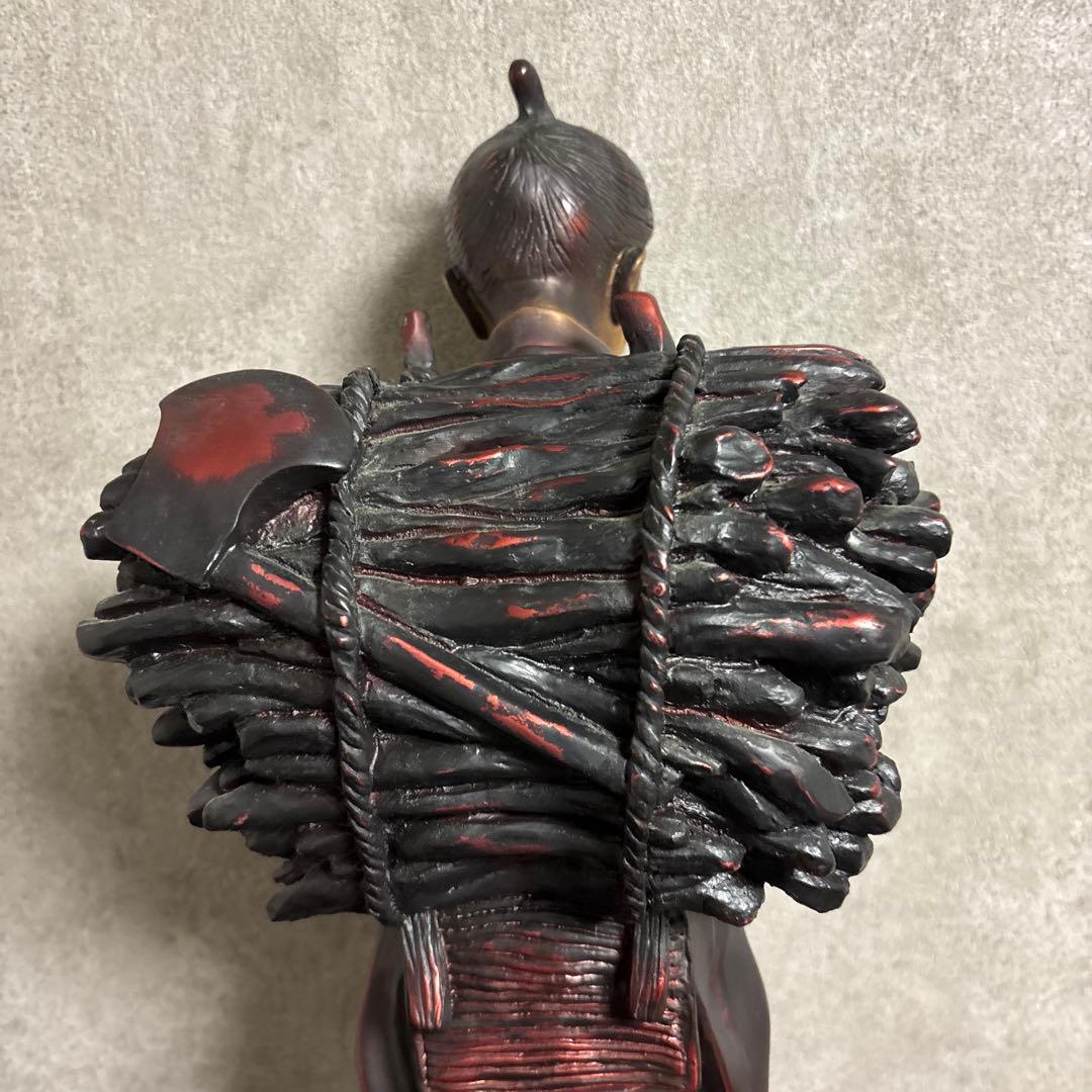 レトロ】約48センチ 二宮金次郎像 置物 アンティーク 二ノ宮金次郎