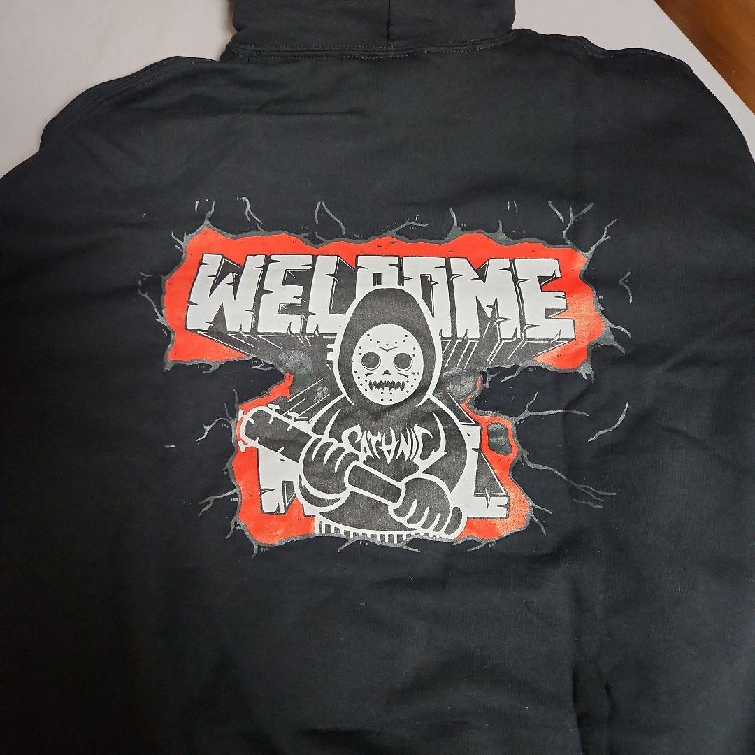 SATANIC XL ブラック パーカーpizza of Death - メルカリ