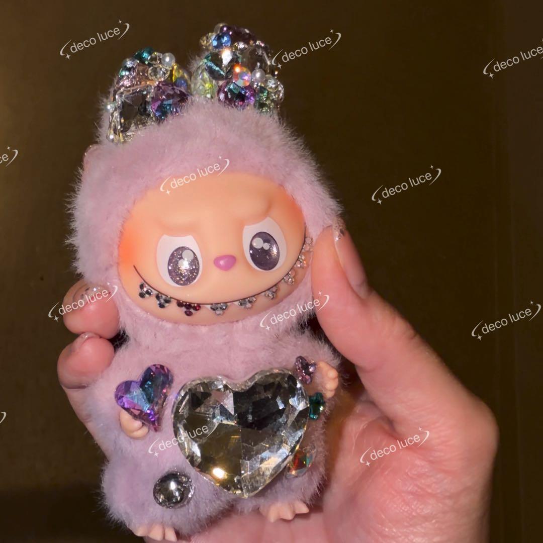 PIN FOR LOVE M スワロフスキー　ラブブ　イニシャル　ミニラブブ