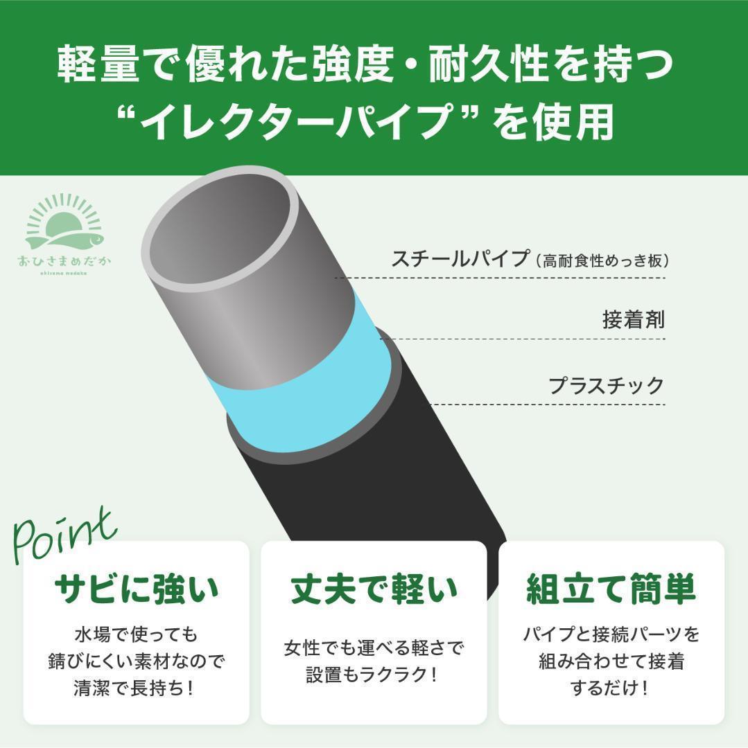 ★メダカ飼育ラック黒2段12個置き★ めだか飼育棚NVBOXビオトープdag