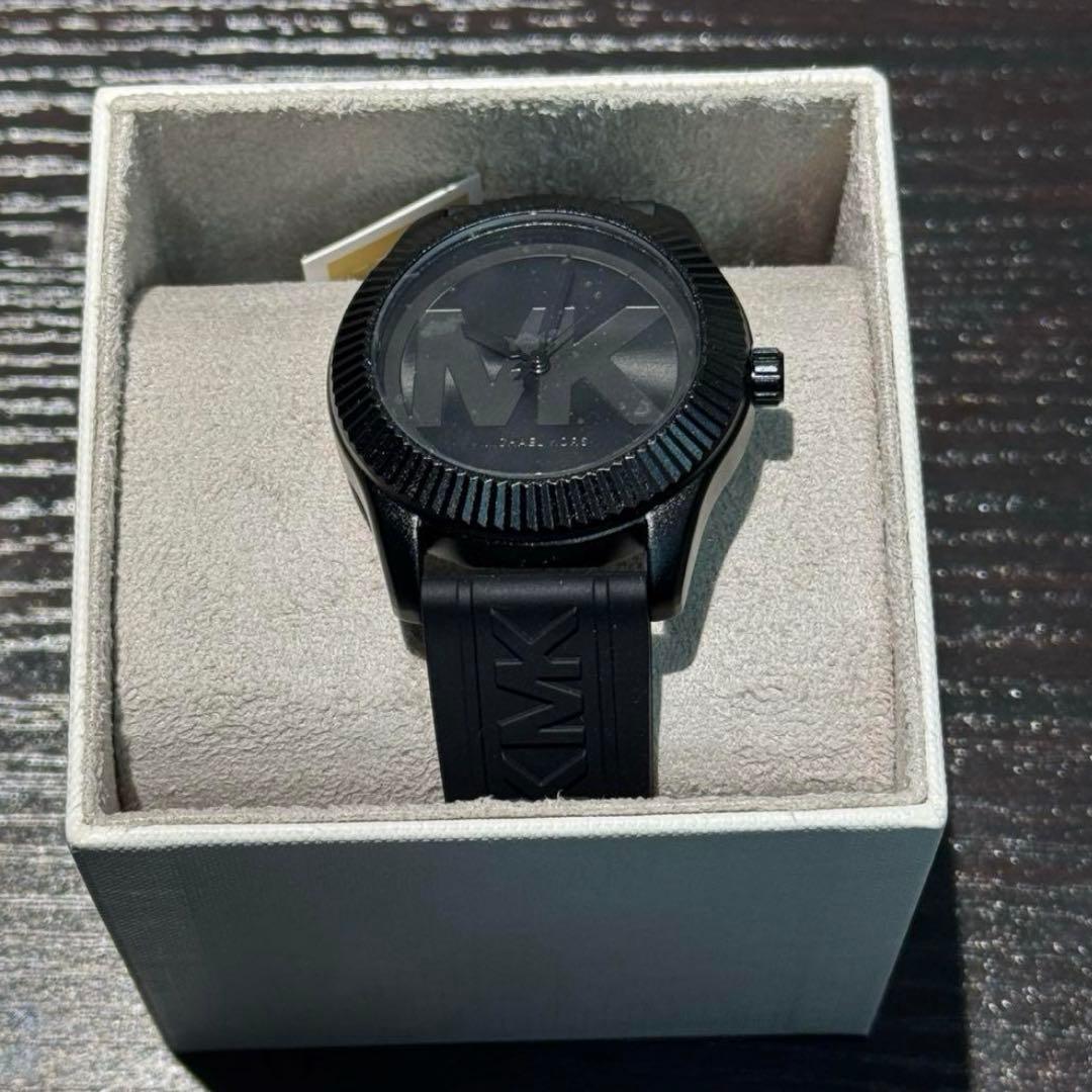 【新品】マイケルコース 腕時計 メンズ 黒 ブラック ラバーベルト シリコン
