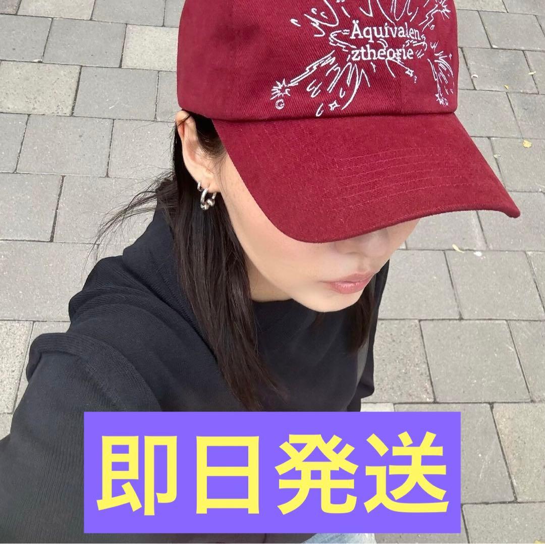 GADID ANONIEM ZHOK / BURGUNDYキャップ RED