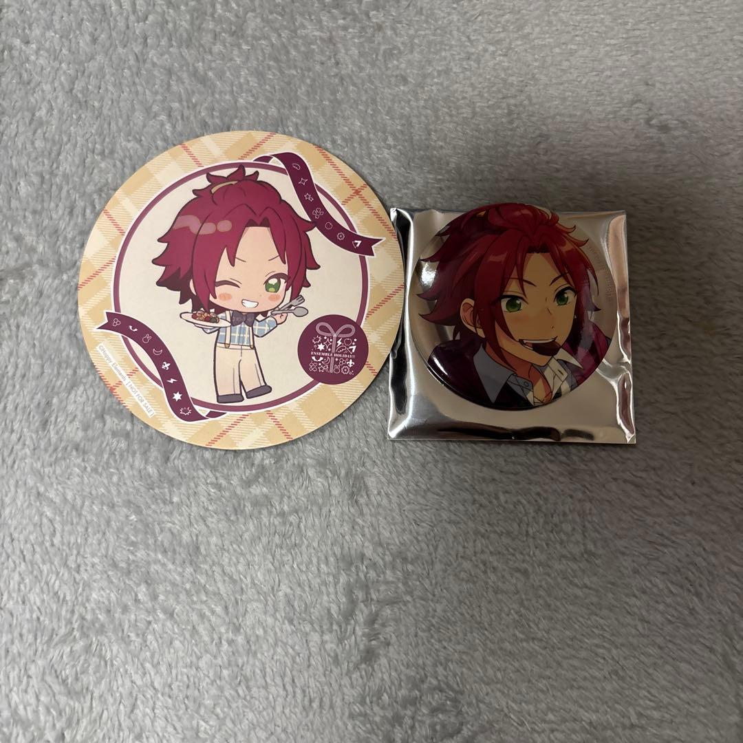 あんスタ 衣更真緒 缶バッジ コースター - メルカリ