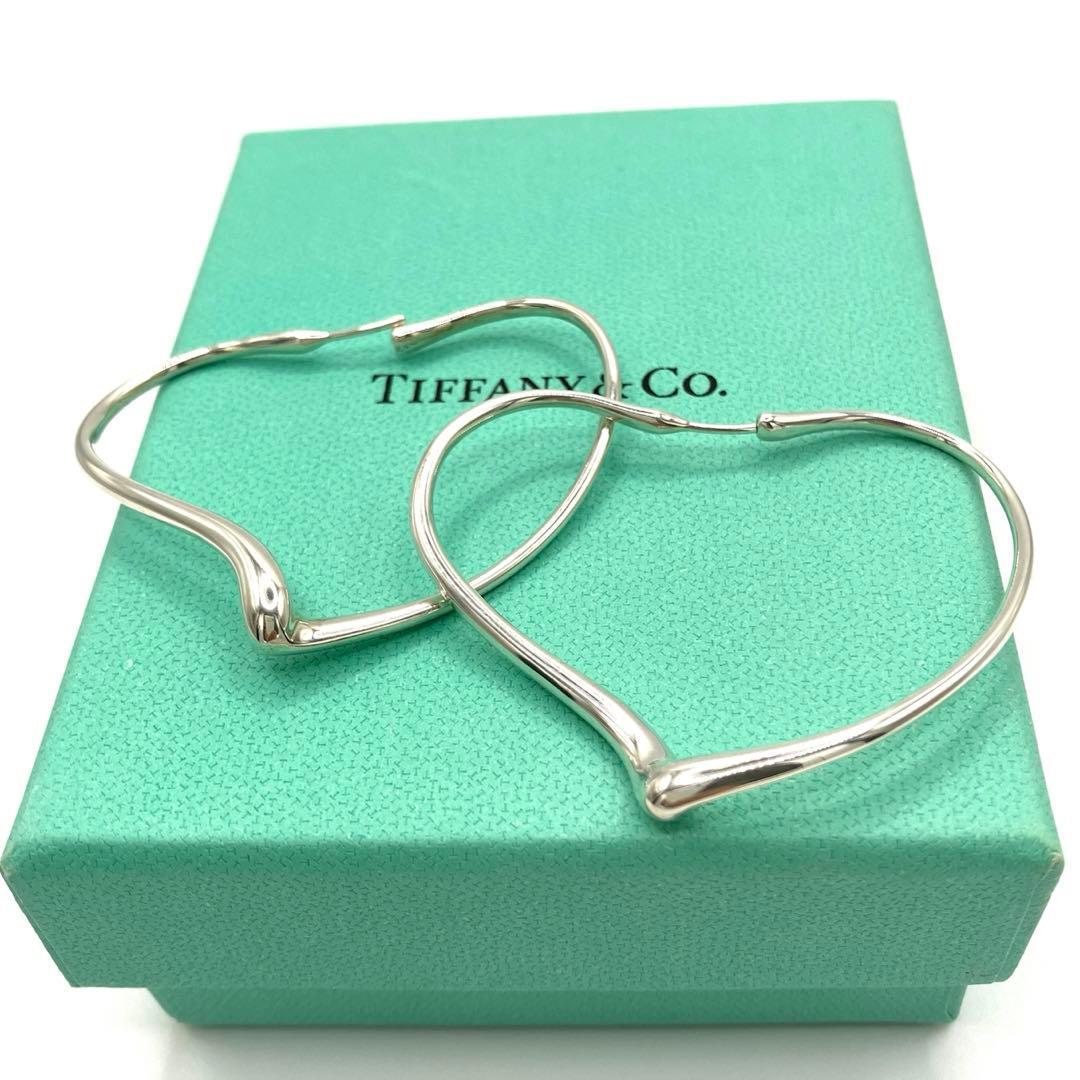 ティファニー・オープンハート・フープピアス・l・ラージ