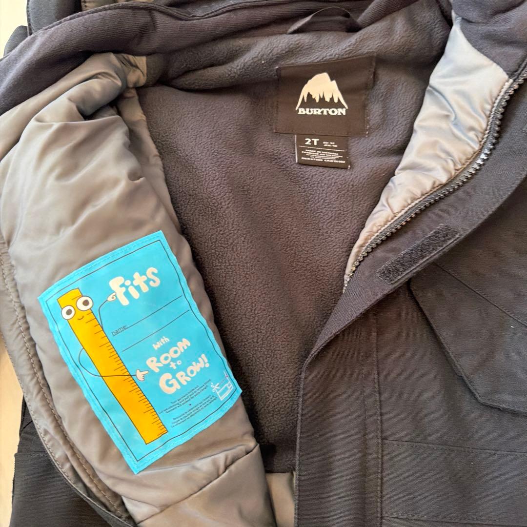 子供用スノーボードオーバーオール ブラック　バートン　Burton 2T