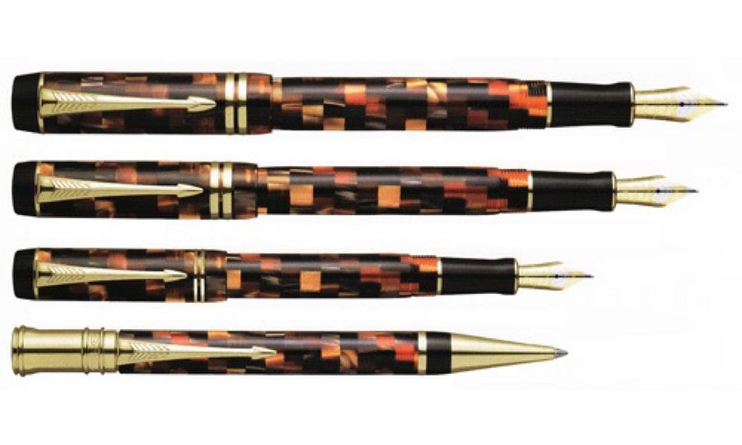 希少】パーカー デュオフォールド センテニアル チェックアンバーGT