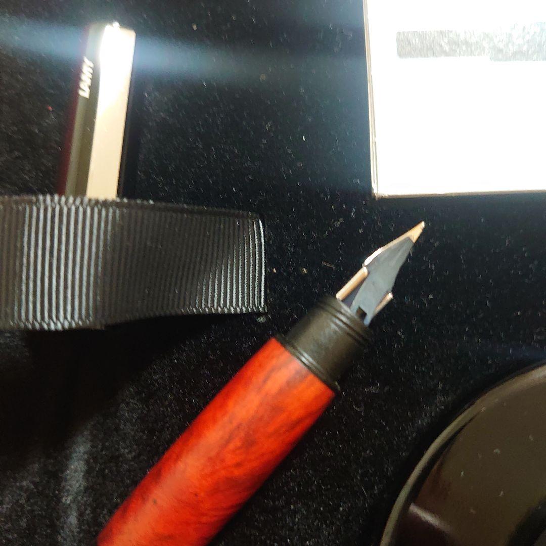 LAMY 万年筆セット 赤 14金ペン先