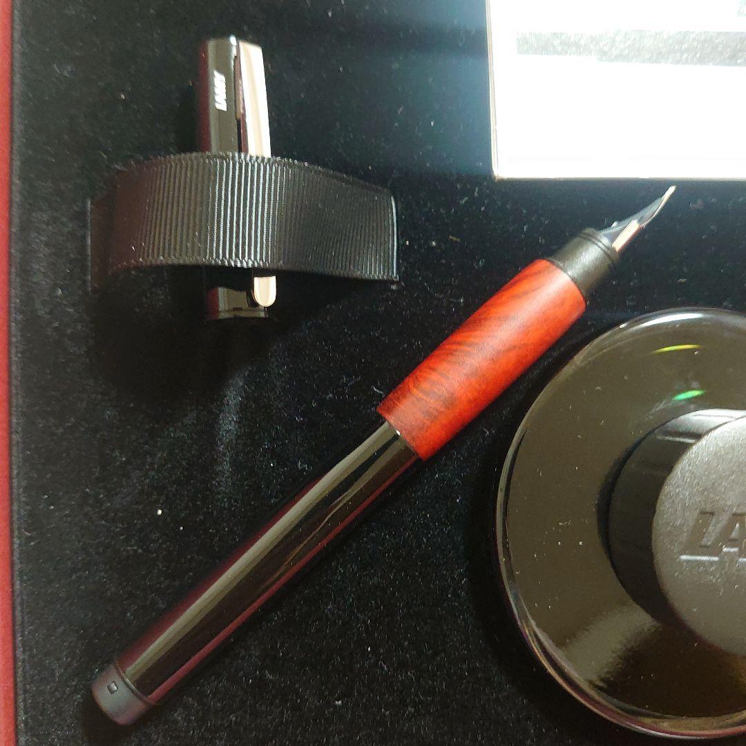 LAMY 万年筆セット 赤 14金ペン先