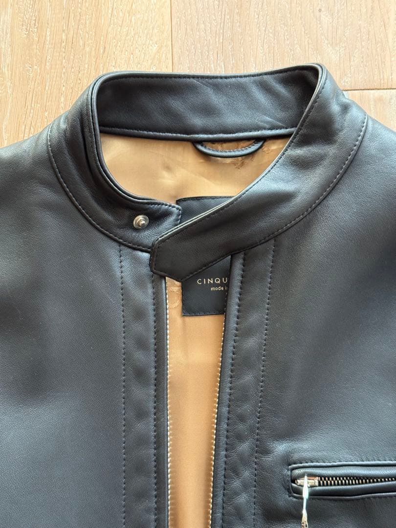 1回着用】 チンクアンタ ラム シングルライダース 48