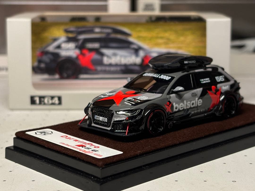 JEC 1/64 アウディRS6 Darwin Pro FirstLook 1.64 Audi RS6 Avant Darwin Pro BetSafe HPi64 VS JEC