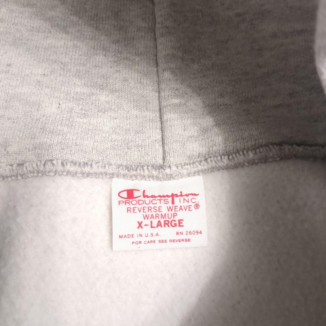 Champion グレー 赤タグ　パーカー