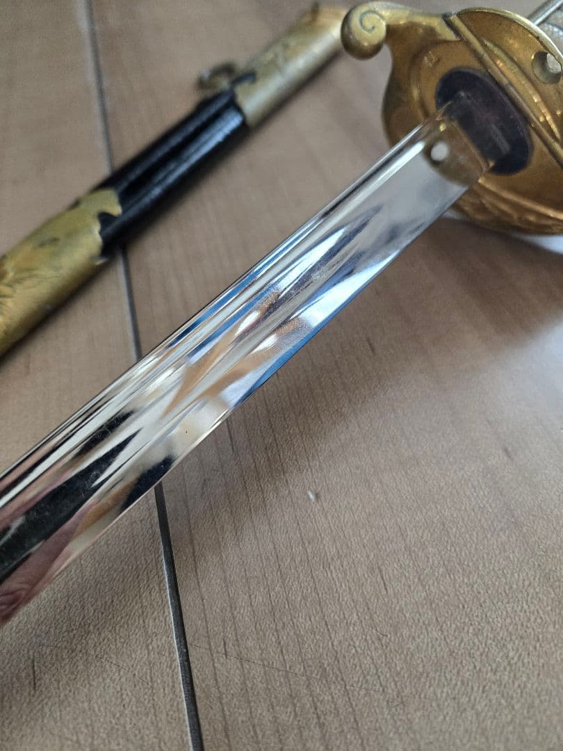 実物　日本海軍　士官用儀礼長剣(模造刀身)　刀緒付き