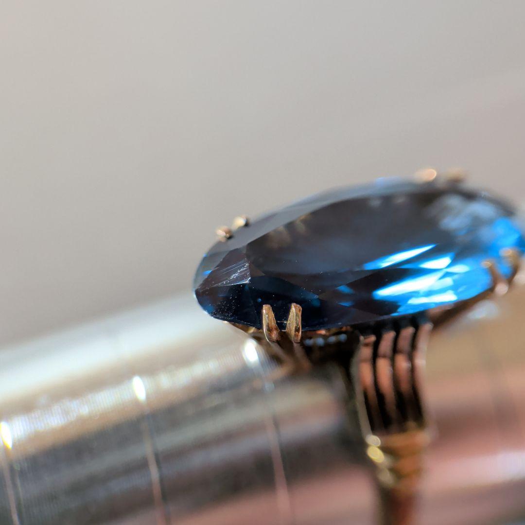 リング　K18　ブルー　3.30g