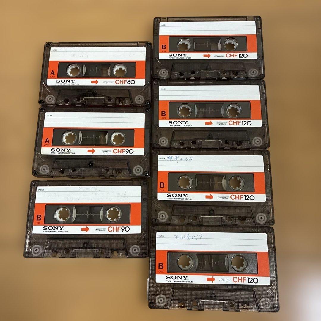 SONY CHF カセットテープ 7本セット 使用済み ジャンク - メルカリ