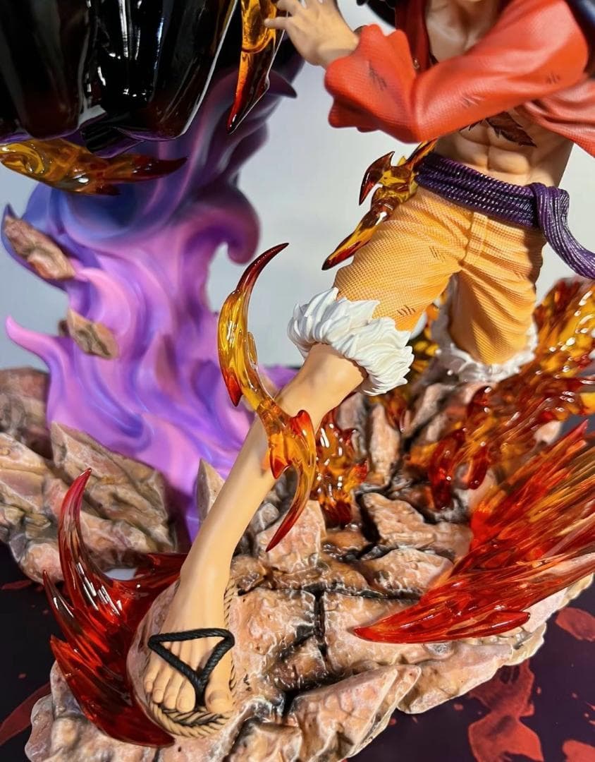 ワンピース LX 業火ルフィ ガレージキット ガレキ スタチュー フィギュア