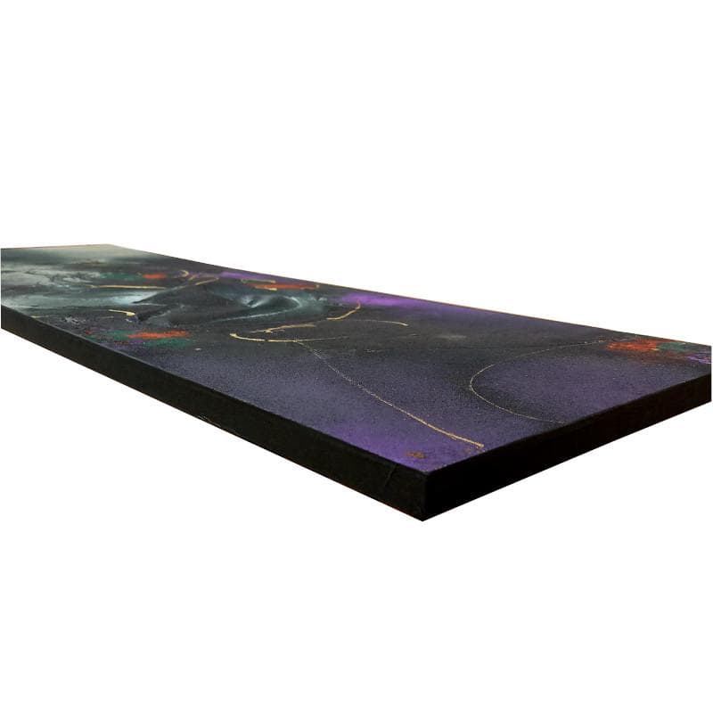 ☆高山洋夫☆砂地に描く『沈黙』のシリーズ アクリル画肉筆900X300