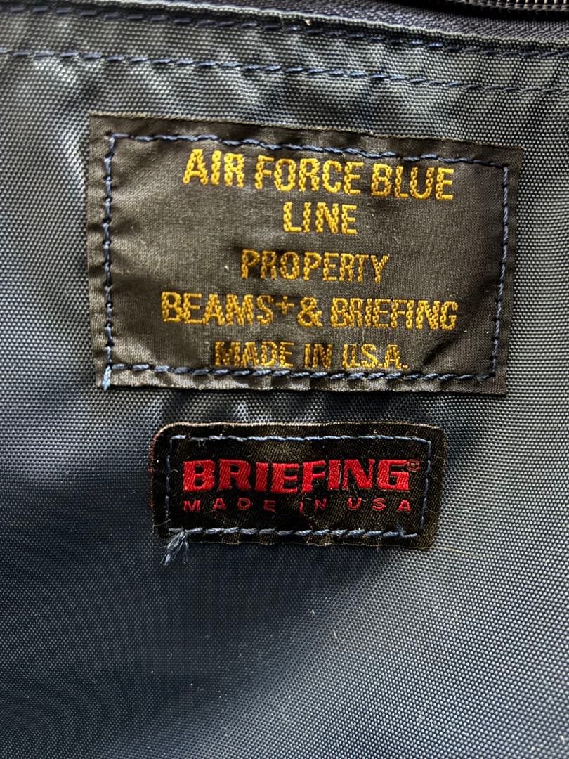 美品BRIEFING BEAMS PLUS / 別注 3WAY BAG NAVY