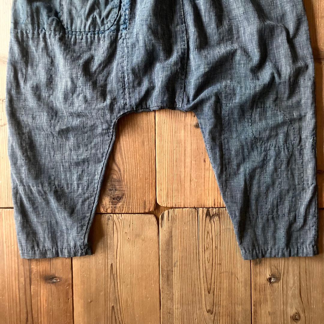 古布 布団皮 襤褸 BORO 木綿 ピエロもんぺ サルエル モンキーパンツ