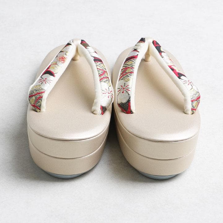 【新品】草履バッグセット　小花柄 振袖用 草履26cm(LL) 00104