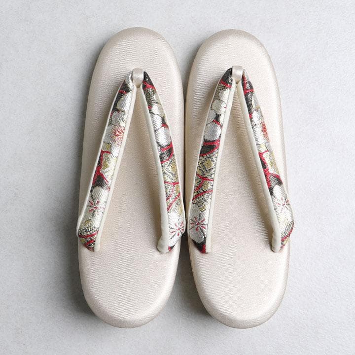 【新品】草履バッグセット　小花柄 振袖用 草履26cm(LL) 00104