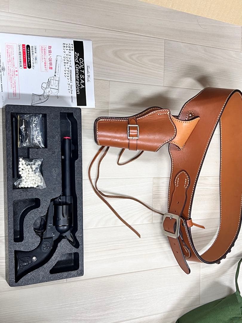 タナカ SAA2nd イーストA ウエスタンガンベルトL セット イーストA ウエスタンガンベルト Lサイズ - メルカリ