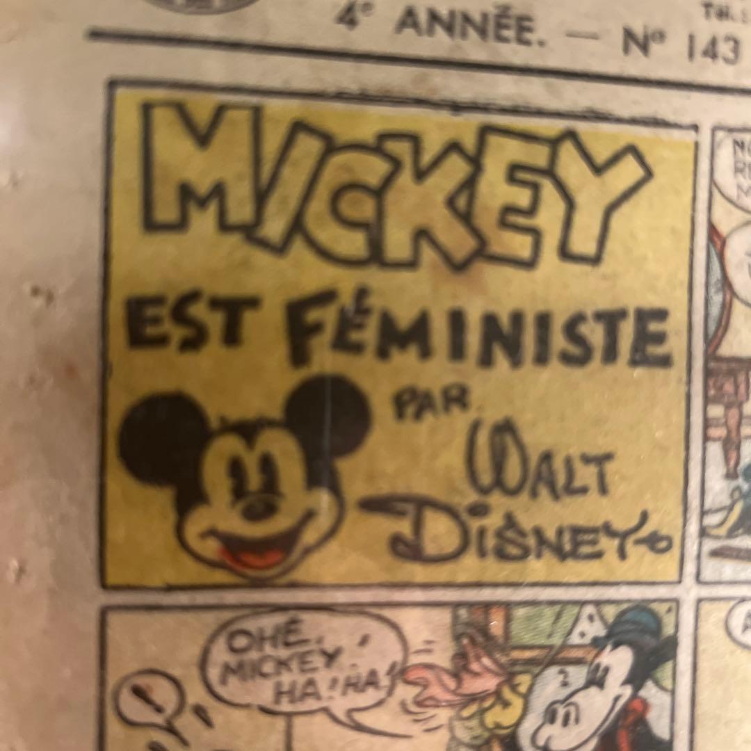 【激レア】ディズニー　戦前マガジン本物　LE JOURNAL DE MICKEY