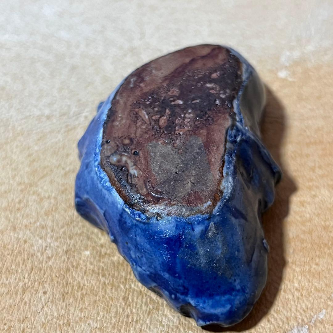 古美術 李朝瑠璃釉水滴蝶