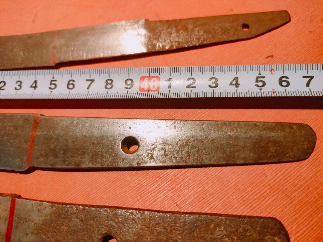 残欠刀 合法サイズに切断済 三品 アウトドア 工作用 研ぎの練習