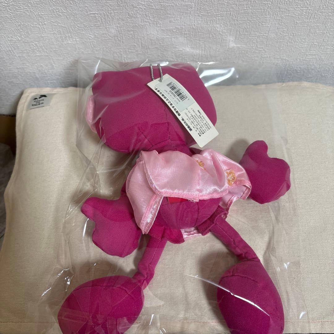 激レア デニムキティ ショッキングピンクのぬいぐるみ（М） 2000年