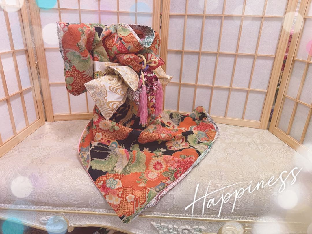 B456.pon2pan2☆犬オーダーお着物☆犬お着物☆犬お引き摺りお