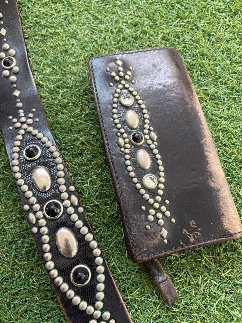 ウルフズヘッド　スタッズベルト　財布　セット