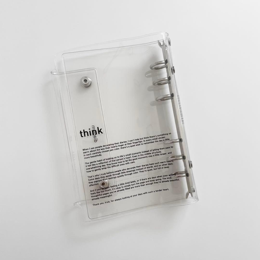 早い者勝ち 韓国 貯金 バインダー カバー A6 pvc diarium D PVC