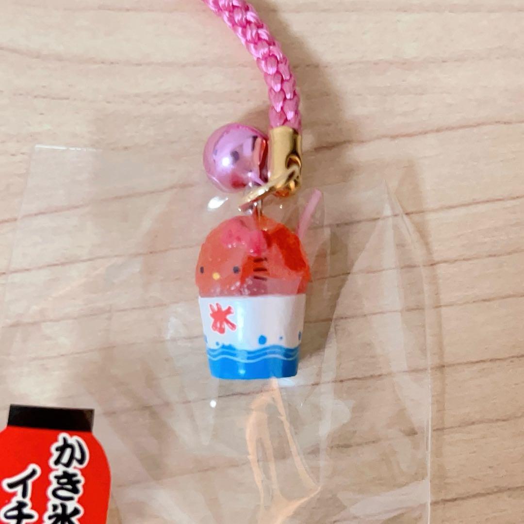 【激レア】夏季限定 夜店バージョン かき氷 ハローキティ根付け ストラップ