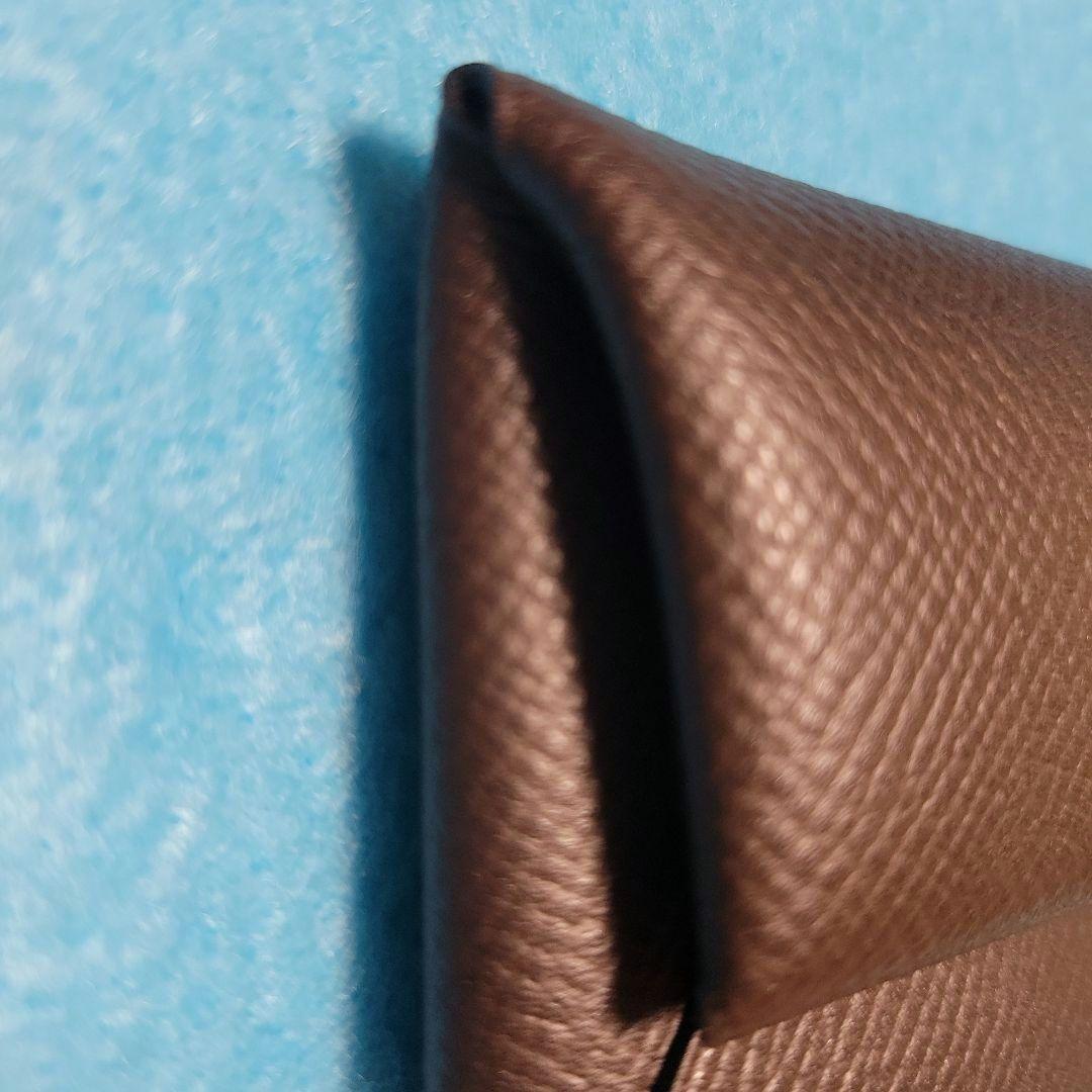 エルメスケース 【新品未使用】バスティア ケース ダークブラウン