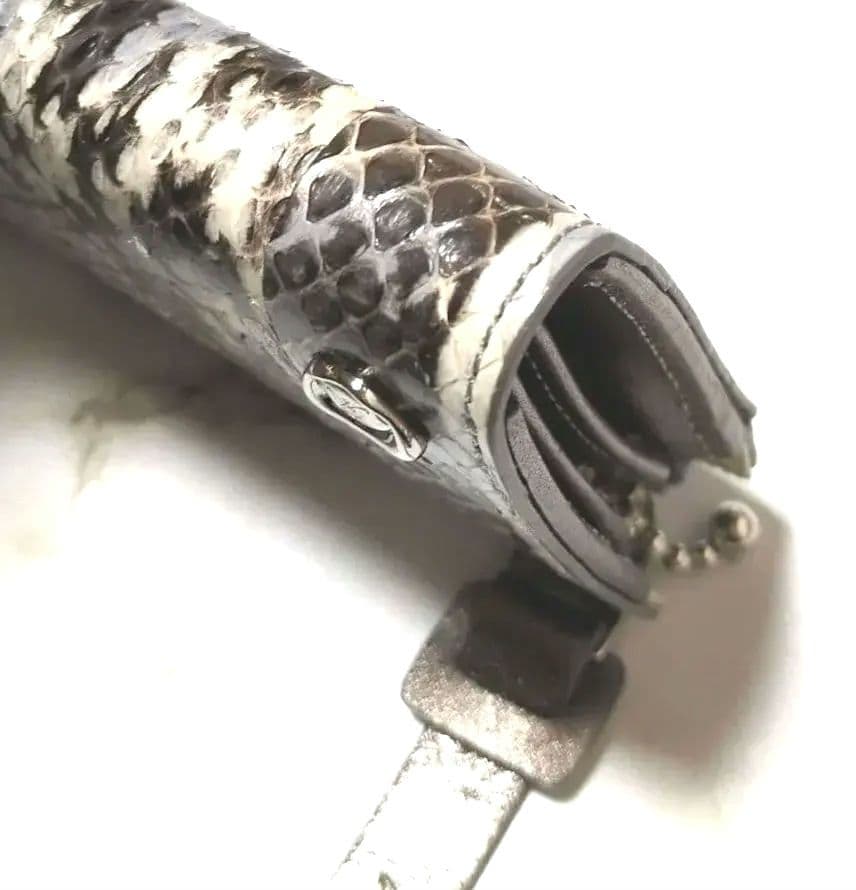 ADMJ スネークレザー エリーゼ スマートパース 財布 ミニウォレット 美品❣