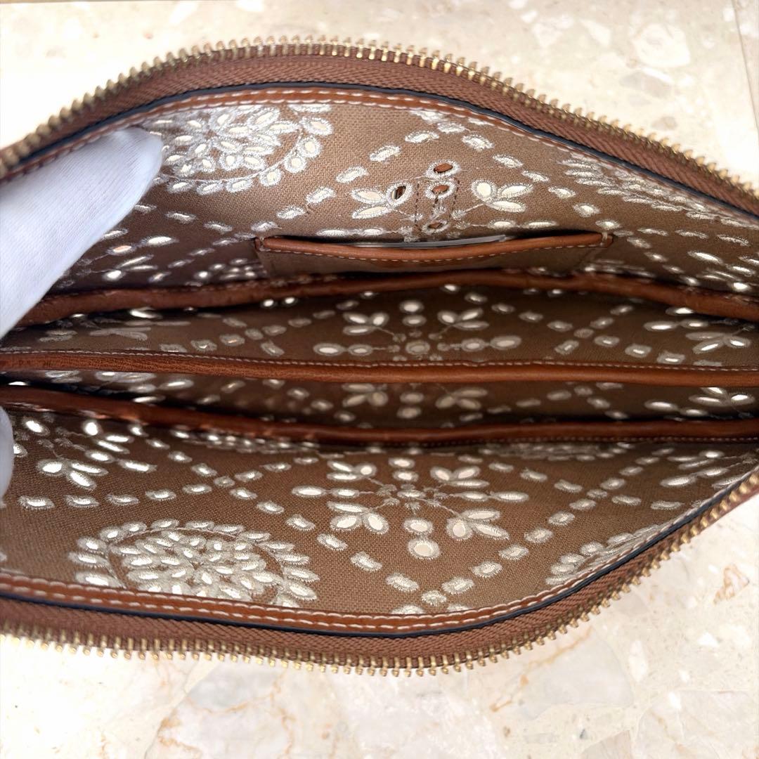 【ポロラルフローレン】美品✨リネン混 ID アイレット ワンショルダーバッグ