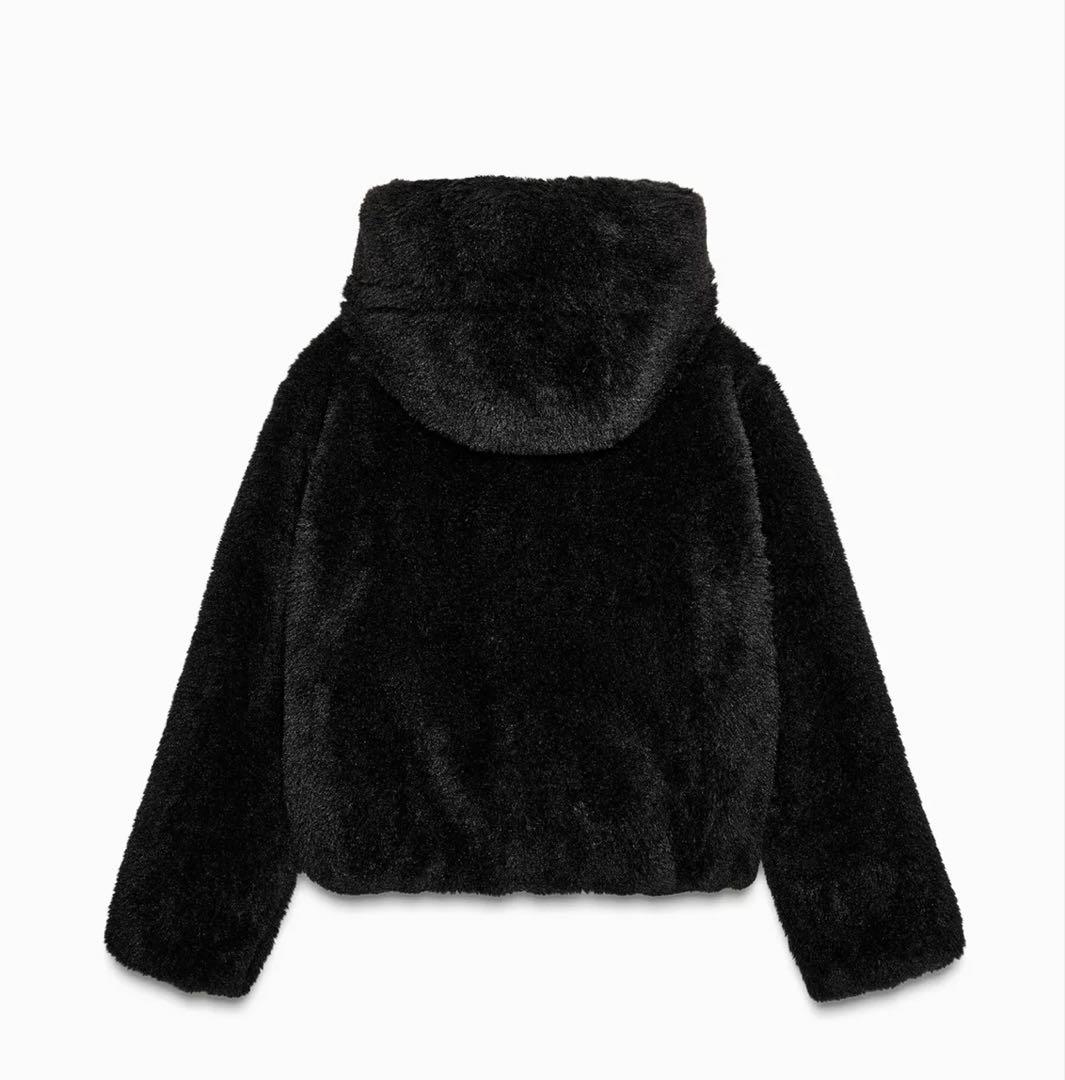 ZARA】ザラS フード付き サーマルインサレーション ボアアノラック