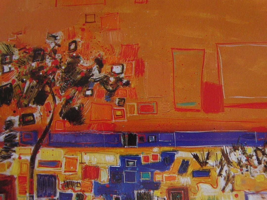 ドニ・ミオー、【豊かな色】、希少な額装用画集より、厳選、新品額装、マット額装付