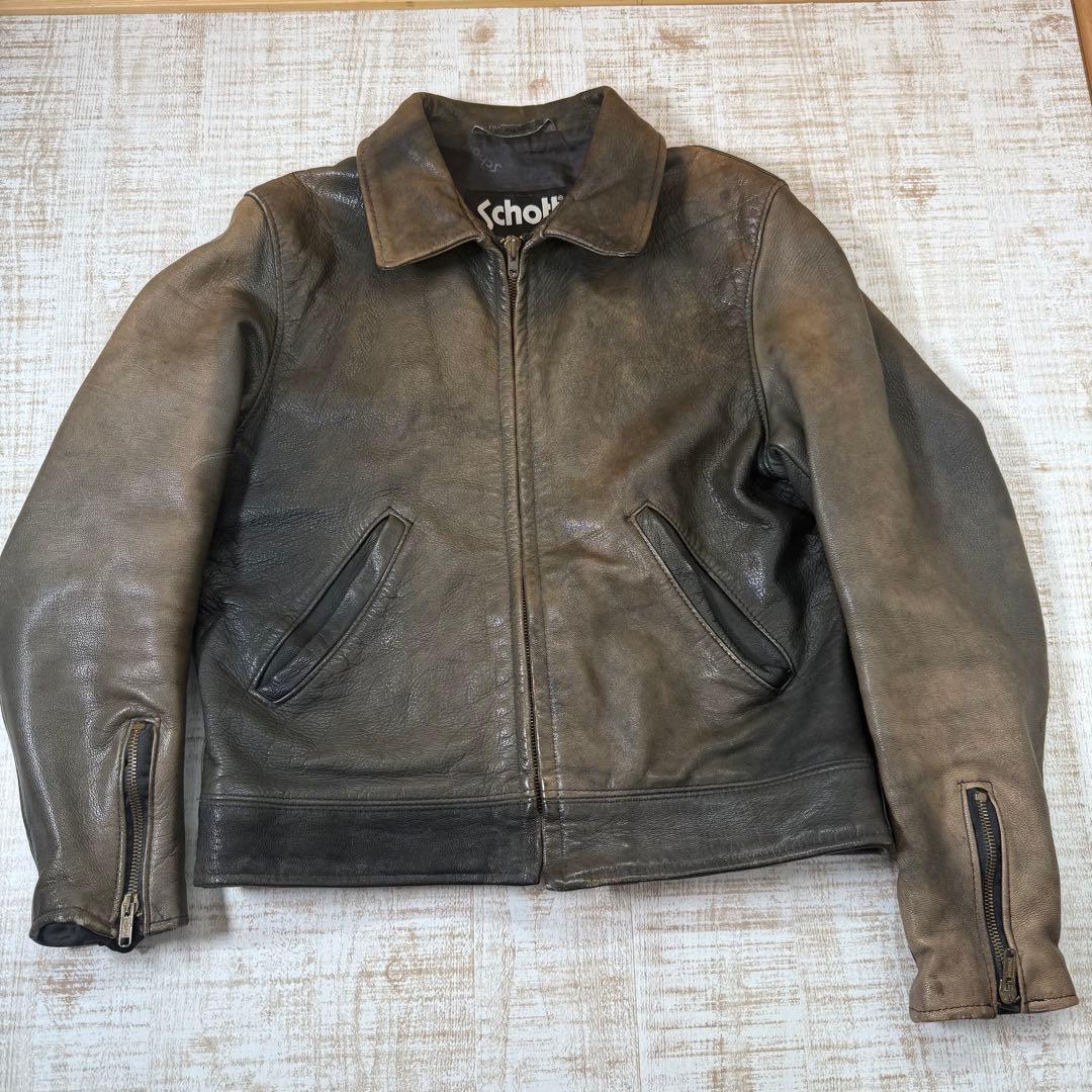 Schott ショットジャケット レザー ジップアップ Mサイズ 楽天市場】ポイント10倍！Schott ショット 641XXH HORSEHIDE CAFE