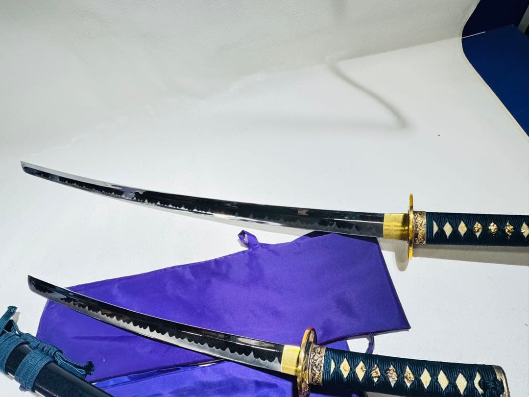 美品）模造刀 日本刀 居合刀２本骨董品 時代物 コレクション コスプレ 武具